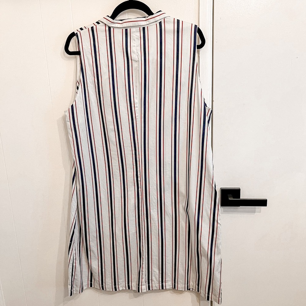 Tuckernuck Striped Mini Dress - White, Red, Blue - Picture 9 of 13